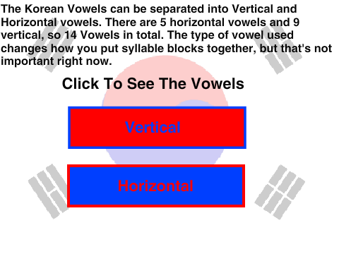 Korean Vowels - 한글 (Hangul) Lesson 1