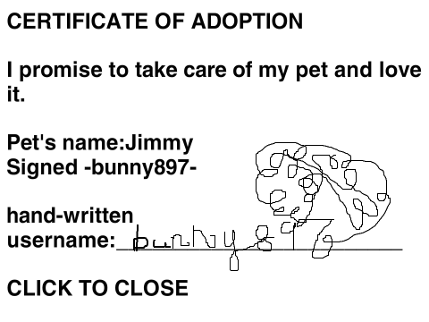 Certificate of Adoption of Jimmy