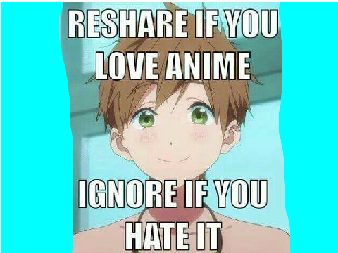 Reshare if you love anime!! remix