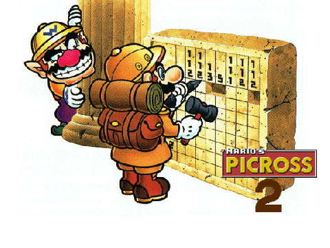 Picross 2 - Mario and Wario Map Sprites Reclored