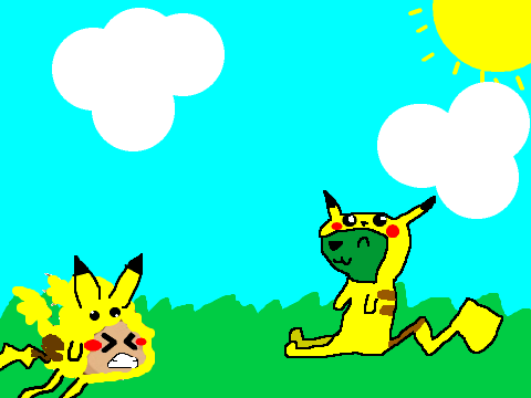 add yourself dressed as a pikachu!!! :3 so cute!!! remix