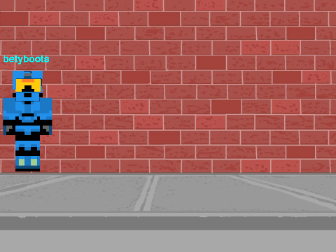 Add your minecraft skin to the wall