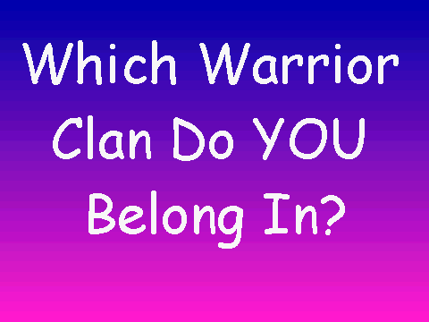 Warriors Personality Quiz