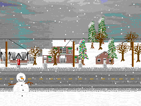 Snowing