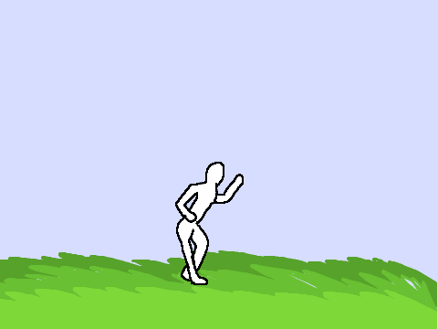 The best and first human walkcycle I have ever made