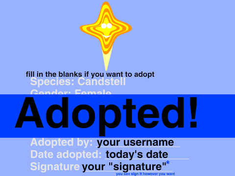 Candstell adopted by MobyMobyMobyMoby!