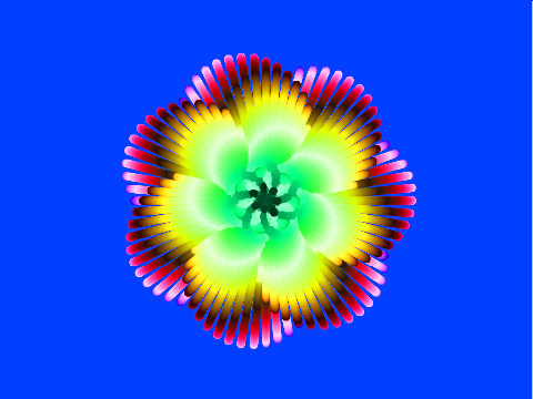 Geometrical Spiral mouse interactive