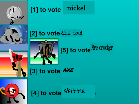 Voting Screen Boxes object million