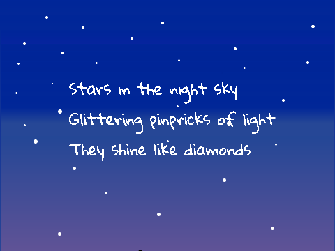 Starry Night Poetry Contest Entry by superpickles