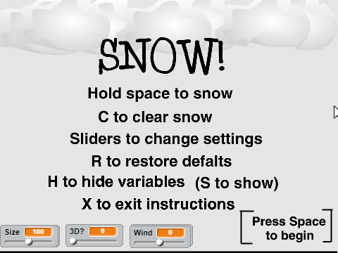 Snow!