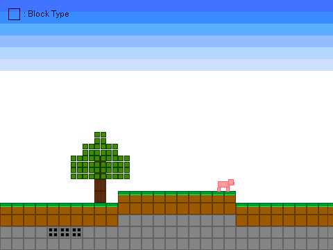 2D Minecraft Alpha 5