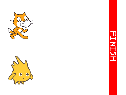 Race!!! Scratch the cat vs. Gobo