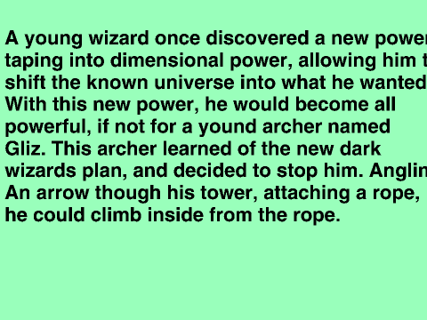 The Tale Of Gliz And Evil