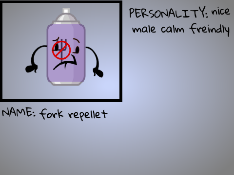 Recomemed characrer:fork reppellet
