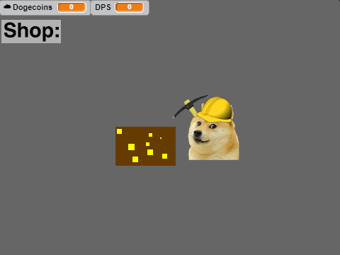 (Unfinished) Doge Miner in Scratch v0.1.1