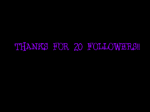 Thanks for 30 followers!