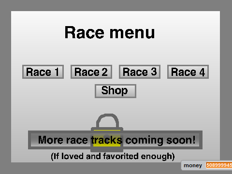 Speedway Racecar Driving remix tryed to make more money to start with