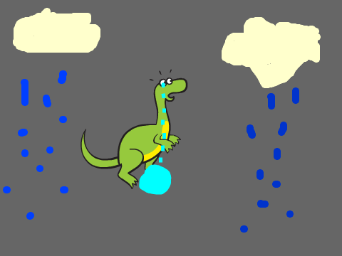 Sad Dino (BTW this is a sequel of the Running Dino)
