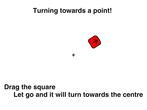 Smooth turning towards a point (custom block)