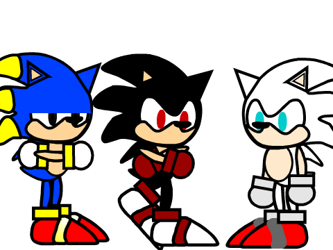Spikenic and Sonic black VS Sonic white
