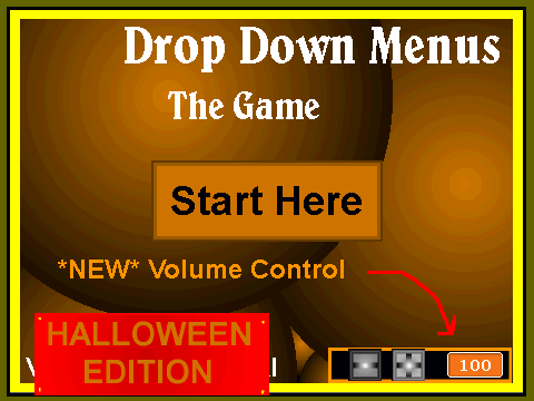 Drop Down Menu - Halloween Edition