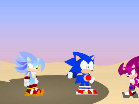 Stab neon Sonic