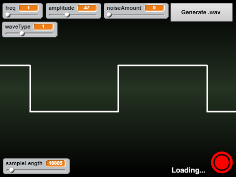 WAV Sound File Exporter - Square and Saw Waves