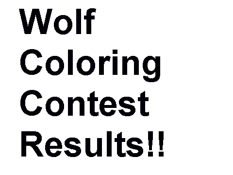 Wolf Coloring Contest Results