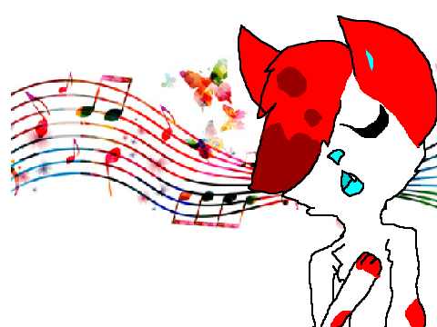 just singing again with art gift