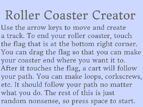 Roller Coaster Creator