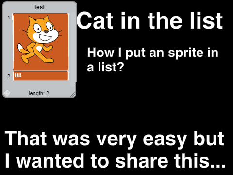 How to put sprites in lists 
