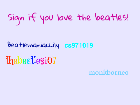 Sign If You Love The Beatles!  remix