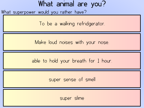 What weird animal are you?