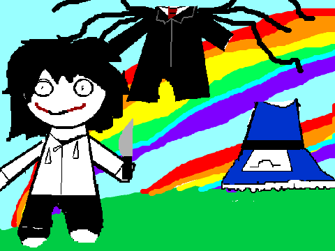 Jeff the Killer Dress-Up (Double Rainbow)