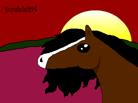 Horse Colouring Competition Entry