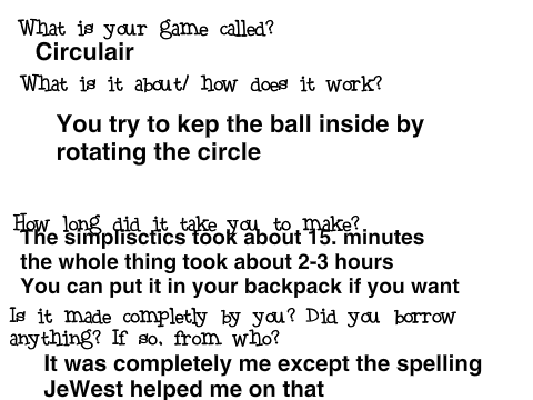 Mini game entry form remix