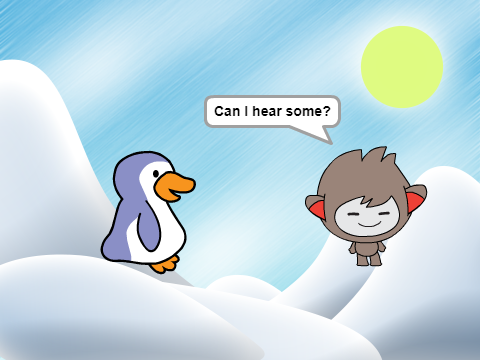 Conversations Penguin meets a Friend