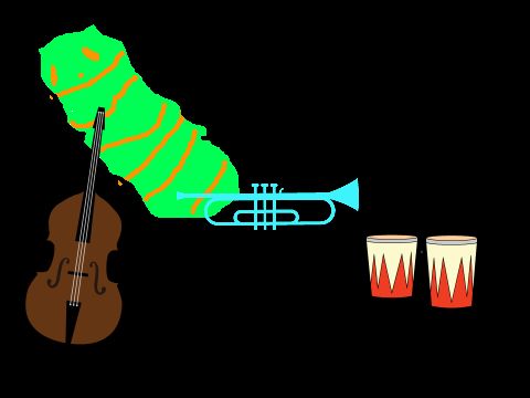 Music Maker W/Caterpillar Coach