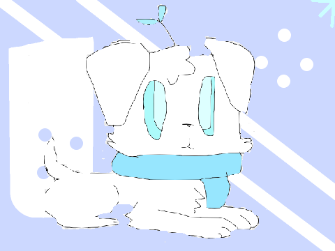 my first lineart of snowy!