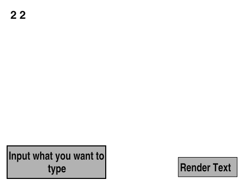 Text Rendering (Numbers and Capitalized text)