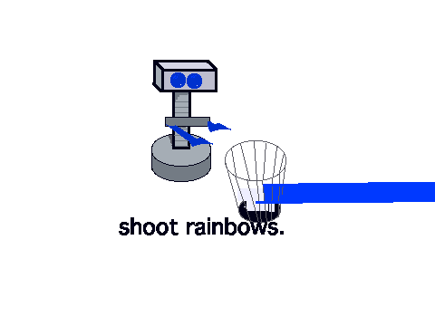 shoot rainbows