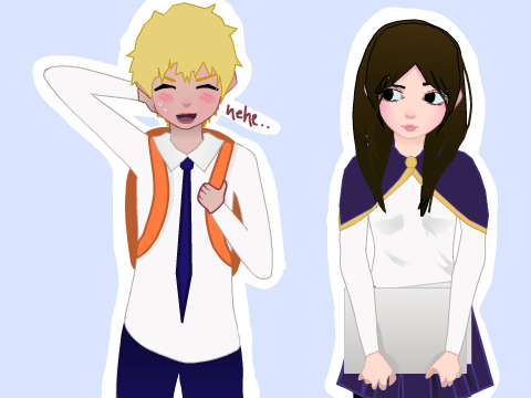 >> aria and luca | fanart