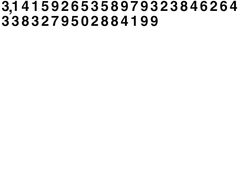 π Pi Number π 
