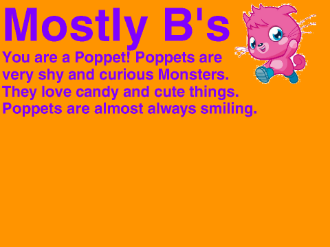 Which Moshi Monster are you? remix
