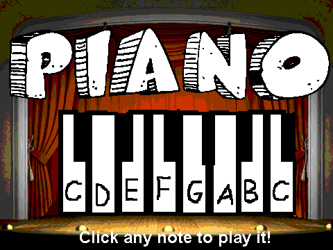 Piano on stage!