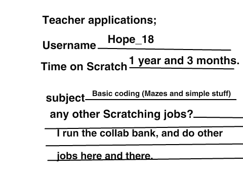 teacher application