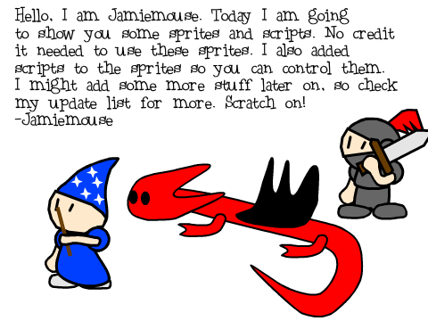 reuseable sprites, scripts, and more!