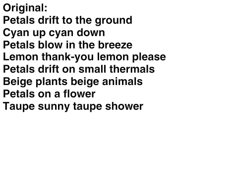  Google translates my poems part one