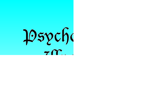 Psychological Diseases 