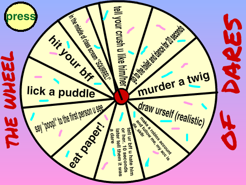 THE WHEEL OF DARES!